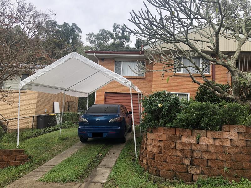 Shelter Logic 3 x 6.1m White Portable Carport with Six Legs