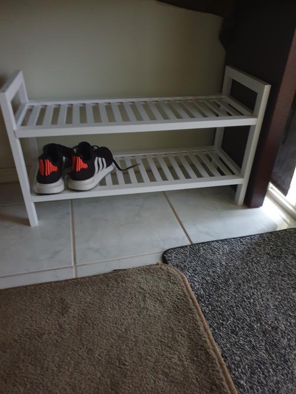 Bunnings shoe sale rack white