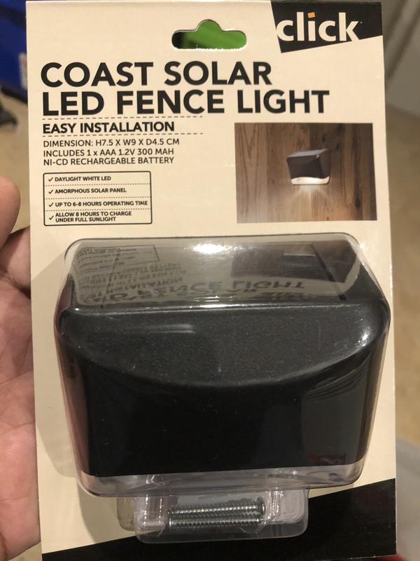 Bunnings solar fence deals lights