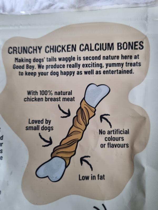 Good Boy Pawsley Co Crunchy Chicken Calcium Bones Dog Treats