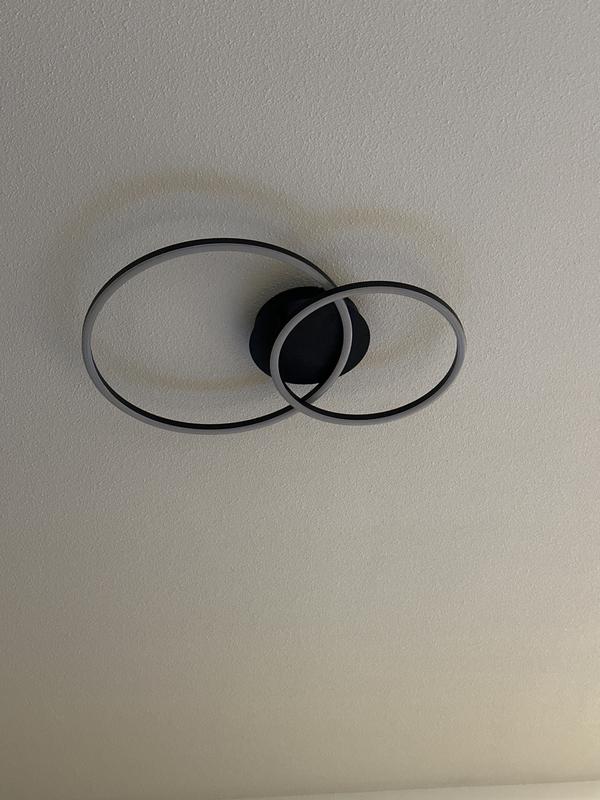 Led plafondlamp Argolis 2 IP44 zwart van Eglo kopen