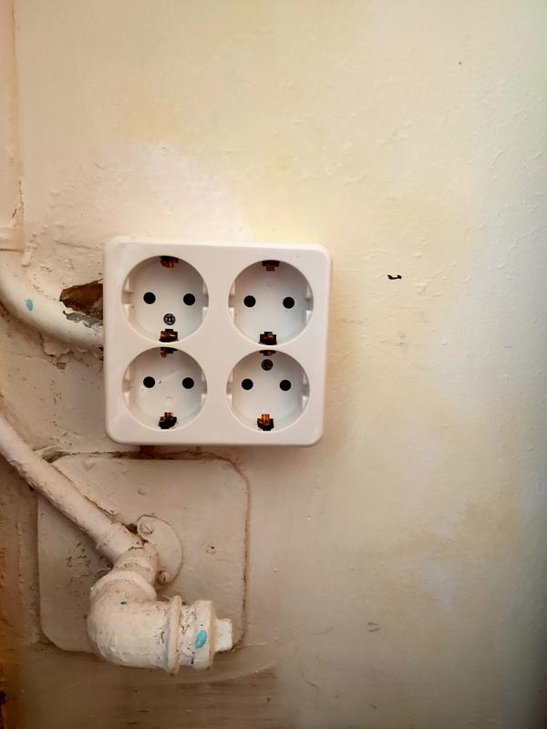 opbouw stopcontact 4 voudig gamma