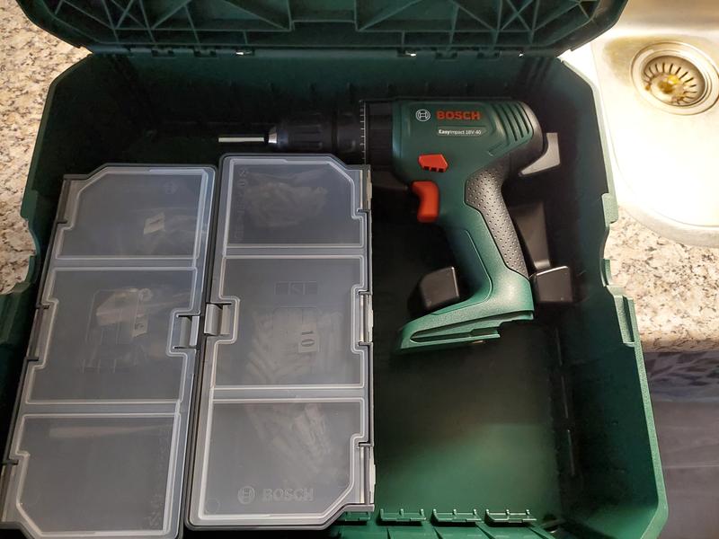 EasyImpact 1200 Akülü Darbeli Vidalama  12V, 1x Akü  Bosch Beton Matkap Ucu Ve Vidalama Seti 15 Adet Kcm55121564