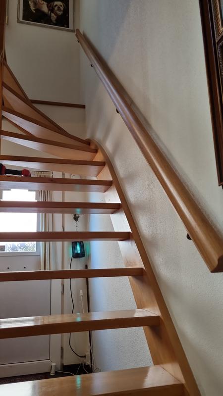 Vintage bronzen leuning voor trap binnen buiten trappen - 30 ~ 600 cm, wandgemonteerde handrail smeedijzeren buisleiding rechtstreeks naar trappenhuis of kelderingang (maat: 6,6 ft/2 m
