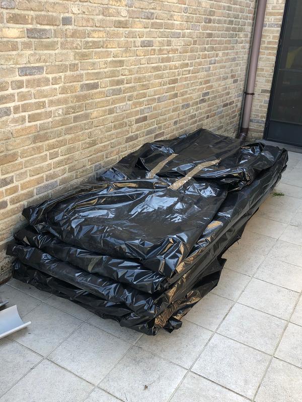 1 rol 4x50 m = 200m2 ECHTE 150 u foliedikte - bouwfolie afdekfolie multifunctionele folie beschermfolie bouwzeil afdekzeil PE-folie plastic folie LDPE folie polyethyleenfolie afdekzeil