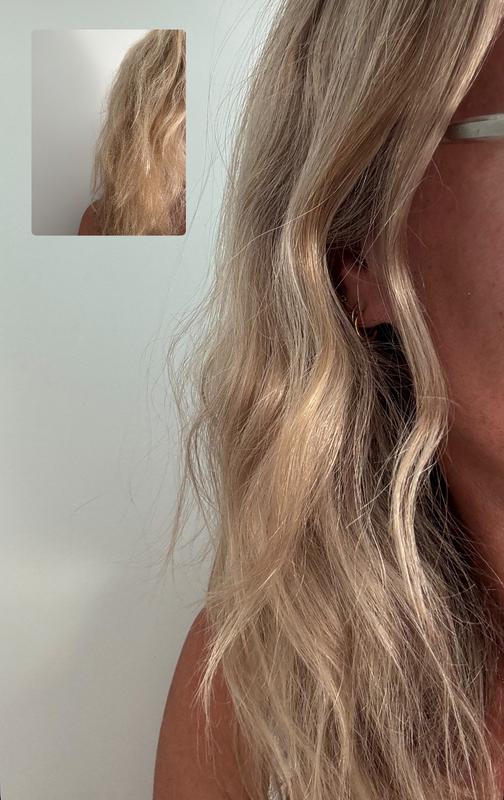 Before and after - air dried. Less frizz and more shine!
