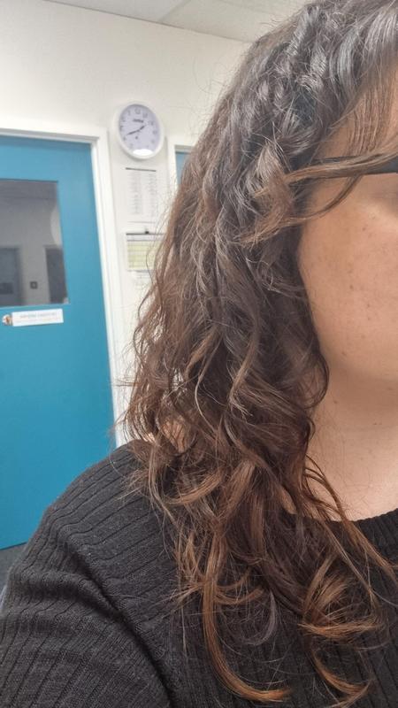 my hair using product