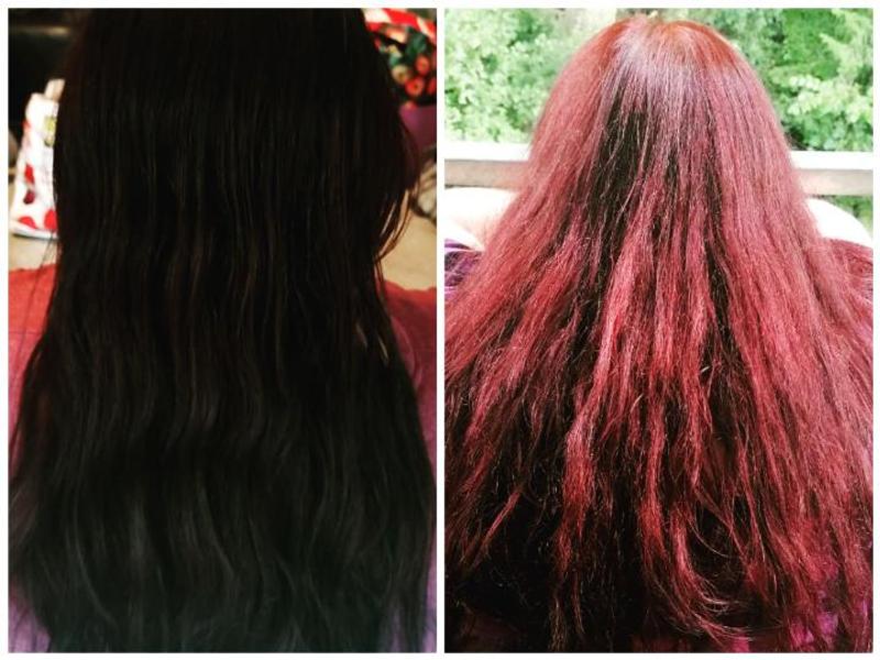 Links Vorher und Rechts Nachher