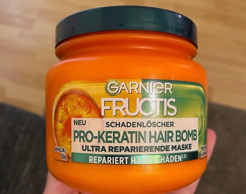Garnier Fructis Haarmaske Mit Marulaöl & Keratin – Für Starkes, Repariertes Haar