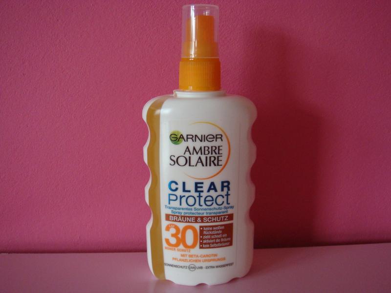 Garnier Ambre Solaire Clear Protect Sonnenschutz-Spray mit Beta-Carotin