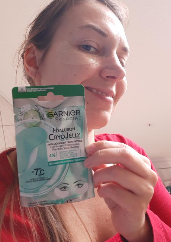 Garnier SkinActive Hyaluron Cryo Jelly Anti-Müdigkeit Gel-Augen-Tuchmaske  online kaufen | Tuchmasken