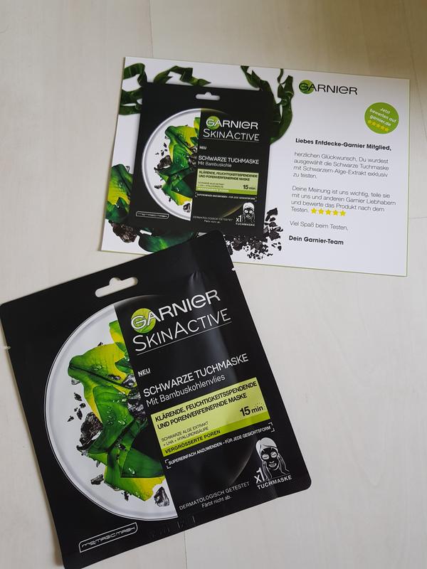 Garnier Schwarze Tuchmaske