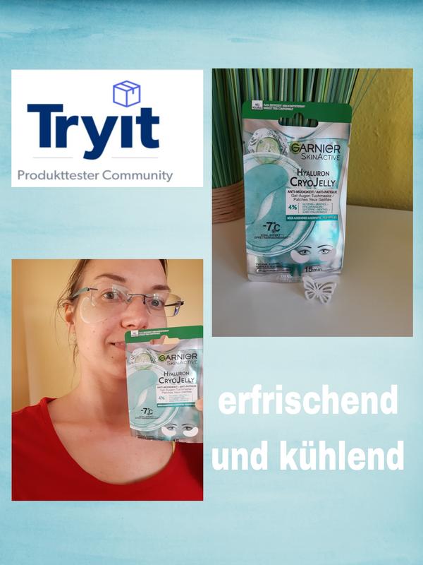 SkinActive Gel-Augen-Tuchmaske online Cryo kaufen Hyaluron Jelly Garnier Anti-Müdigkeit
