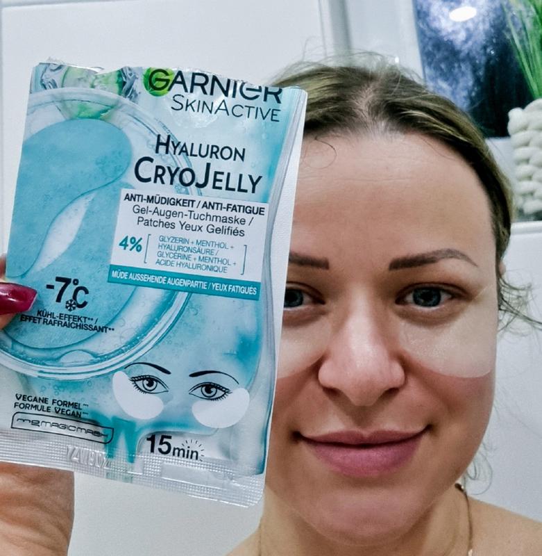 Jelly Gel-Augen-Tuchmaske Hyaluron Anti-Müdigkeit Garnier online kaufen SkinActive Cryo