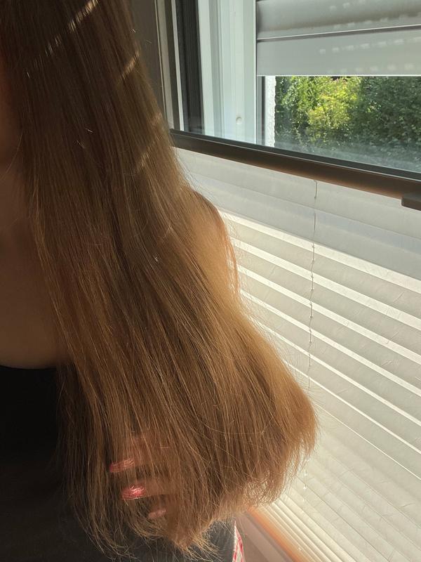 Meine Haare vorher. Naturhaarfarbe.
