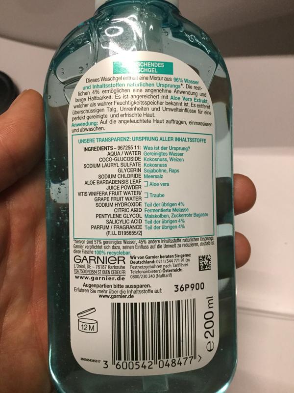 Garnier Erfrischendes Waschgel mit Aloe Extrakt | Garnier