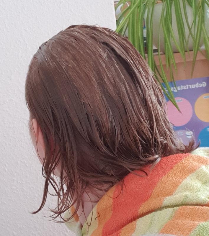 nach dem auftragen der Farbe