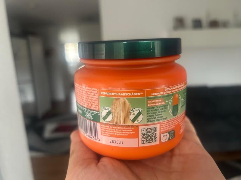 Garnier Fructis Haarmaske Mit Marulaöl & Keratin – Für Starkes, Repariertes Haar