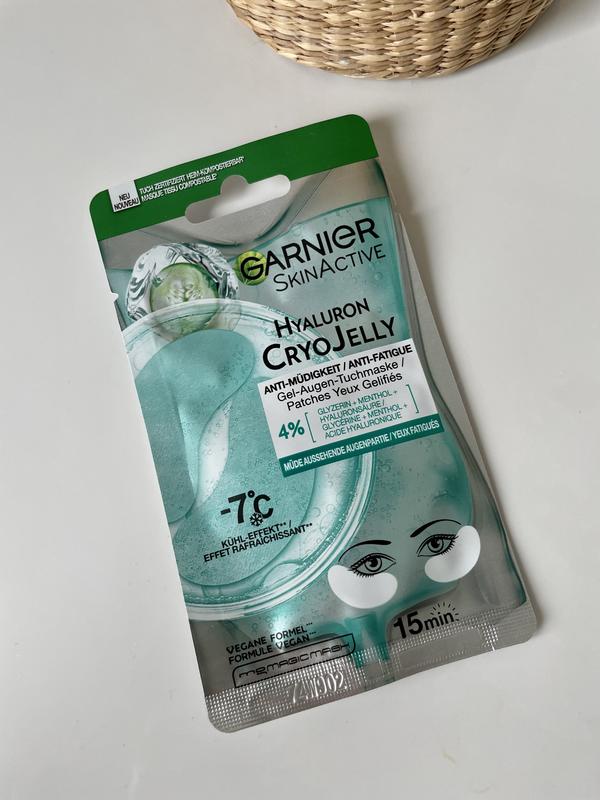 Garnier SkinActive Hyaluron Cryo Jelly Anti-Müdigkeit Gel-Augen-Tuchmaske  online kaufen | Tuchmasken