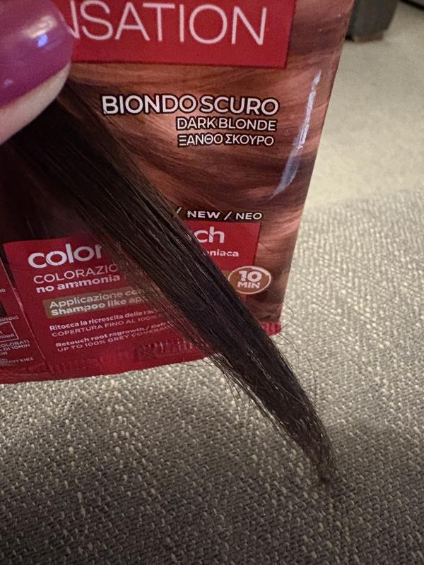 My hair and the colour on the packet