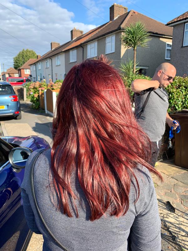 This photo doesn’t give it justice to how soft and shiny her hair actually is.