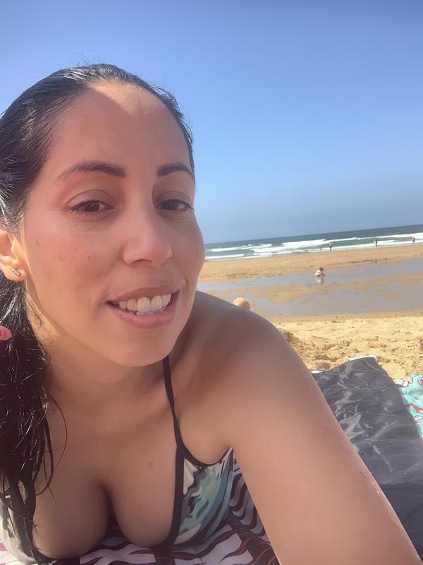 En la playa