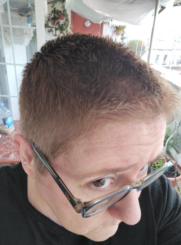 Mi color y después de usar el producto