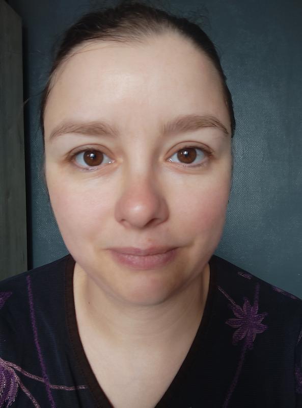Après la pose et voici le résultat, visage plus lumineux