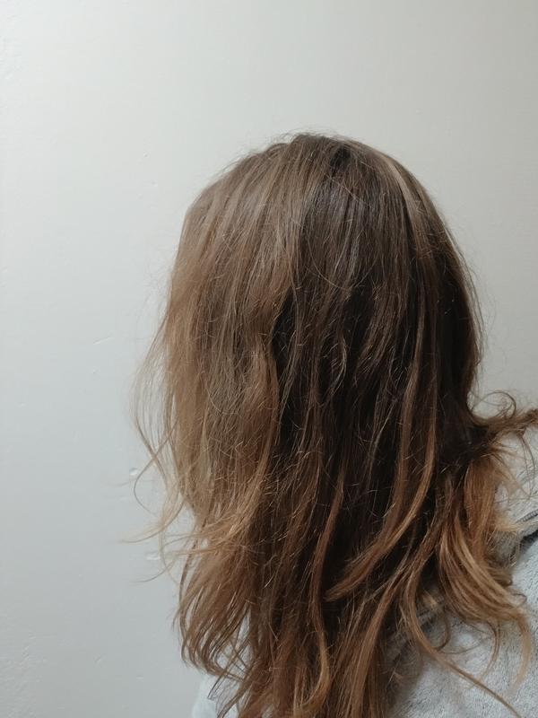 Mes cheveux apres utilisation de la routine
