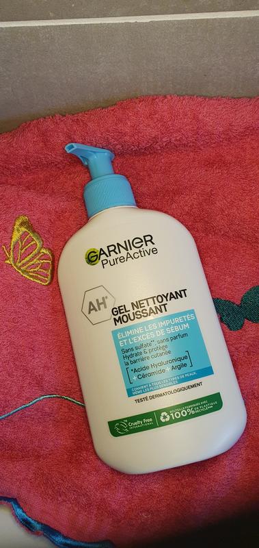 Gel nettoyant moussant visage Garnier