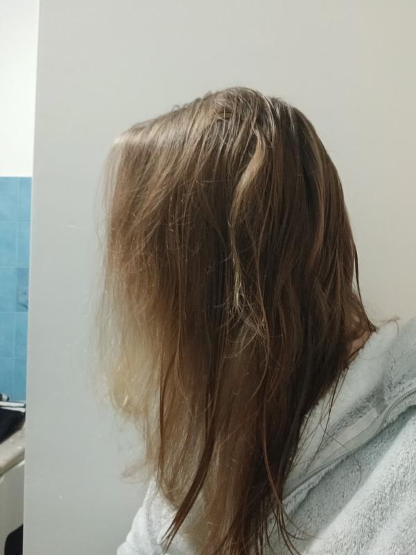 Mes cheveux apres utilisation de la routine