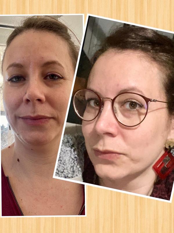 Un avant après coloration de chez Garnier