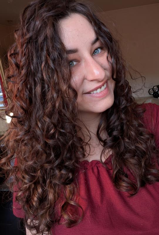 Mes bouclettes après un deuxième essai de la routine complète