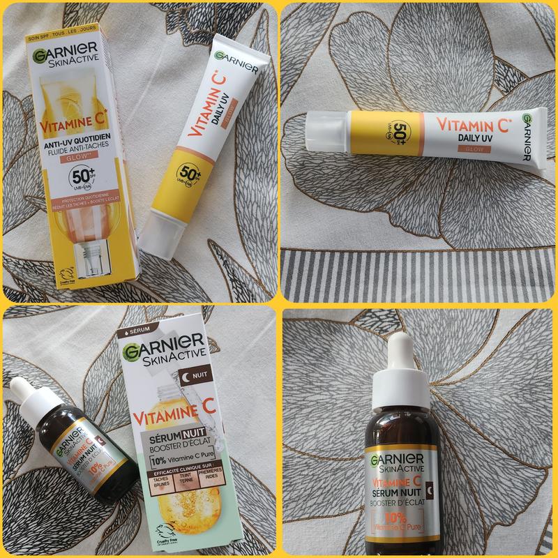 Fluide Anti-UV Quotidien - GLOW associé au sérum nuit éclat antitaches : un duo gagnant !