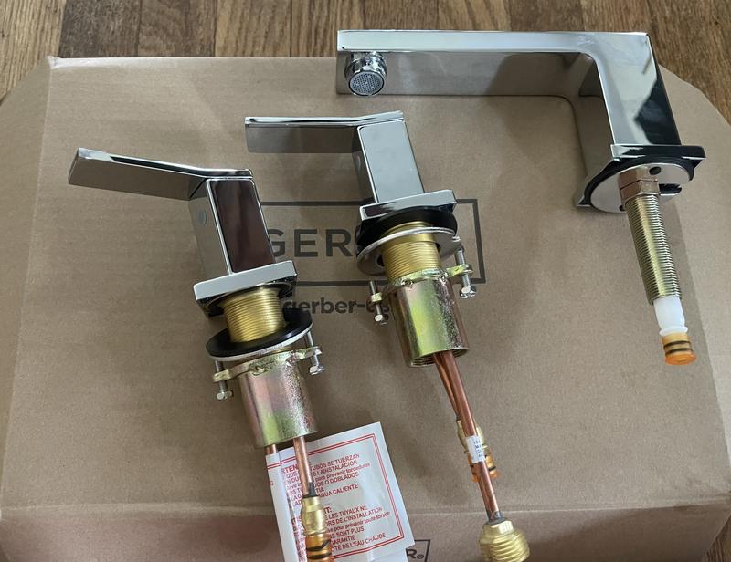 Avian® 2 Handle Widespread Bathroom Faucet with Touch-Down Drain