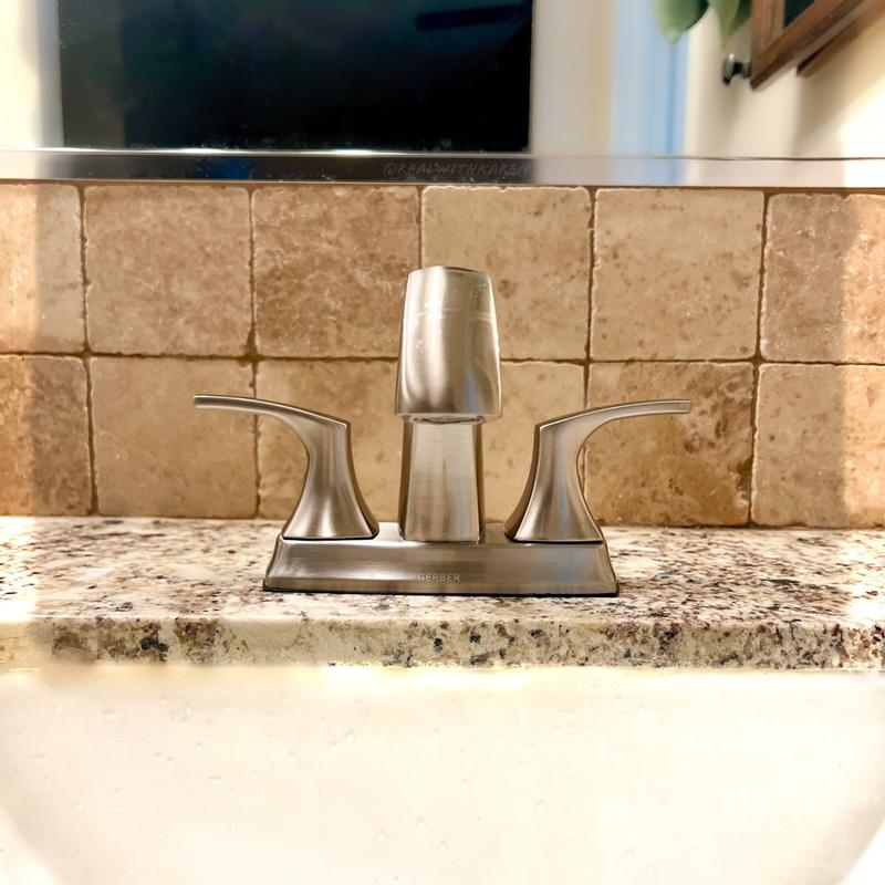 Vaughn® Two Handle Centerset Bathroom Faucet with Metal Pop-Up Drain