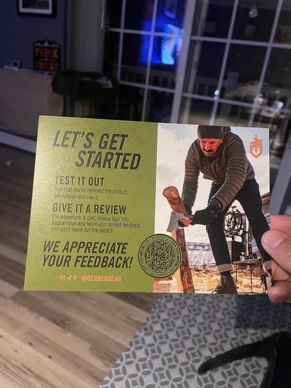 Photo submitted with review of product