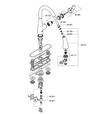 Elberon Single Handle Kitchen Faucet Grohe