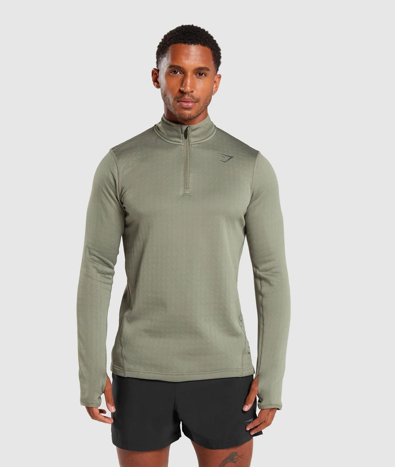 Gymshark Sport 1/4 Zip - Baked Maroon | Gymshark