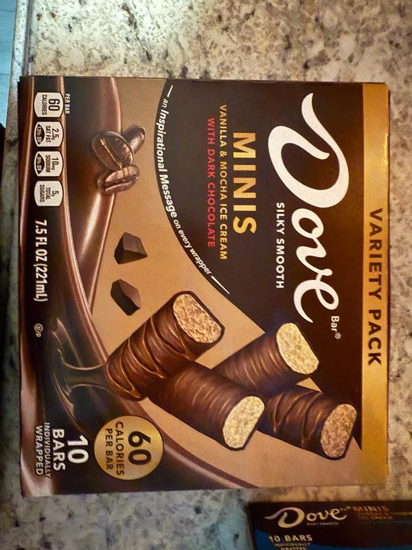 DOVE Vanilla & Mocha Mini Milk Chocolate Individually Wrapped Ice