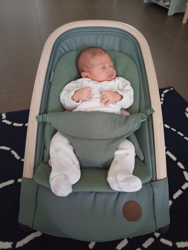 Maxi-Cosi Kori Hamaca Bebé 2 en 1, 0-6 meses, máx. 9 kg, balamcin bebe, 3  posiciones de reclinación con una sola mano, ligera y compacta, arnés  Easy-in, Essential Graphite : : Bebé