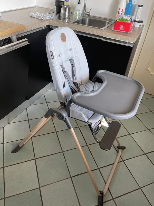 Maxi-cosi ava chaise haute bébé, ultra compacte, légere, de la naissance a  3 ans, beyond graphite eco MAXICOSI Pas Cher 