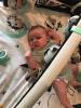 Enjoying our play mat at 4 weeks old :)| Trying tummy time
