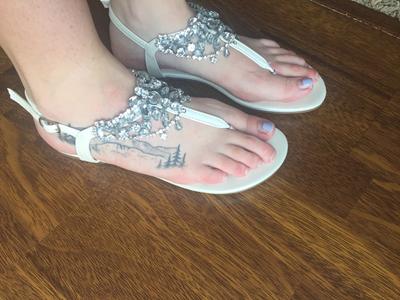 SMILANE Womens T-Strap Thong Crystal Rhinestone Glitter Stretch Slingback Flat Sandal Flip-Flop Thong Shoes 