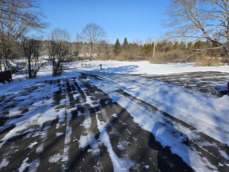 Fruits of the snowblower's labors