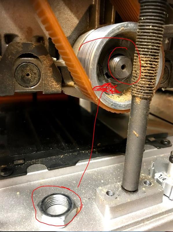 15/16" nut fell off main pulley