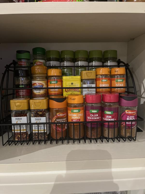 Drop Down Storage Racks MDesign Metal 3-Tier Pull Down Spice Rack