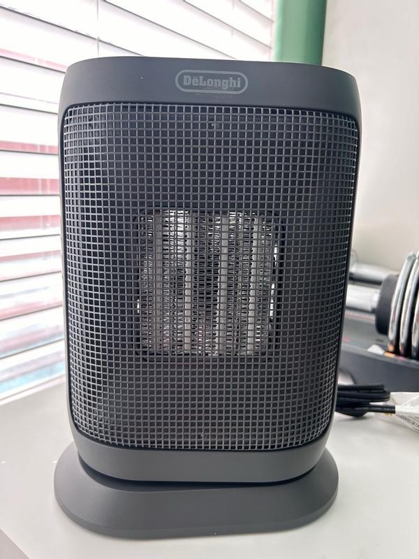 DeLonghi Mini Dynamic Heater ブラック Ceramic Digital Desktop Heater HFX41K15L Ceramic & Fan