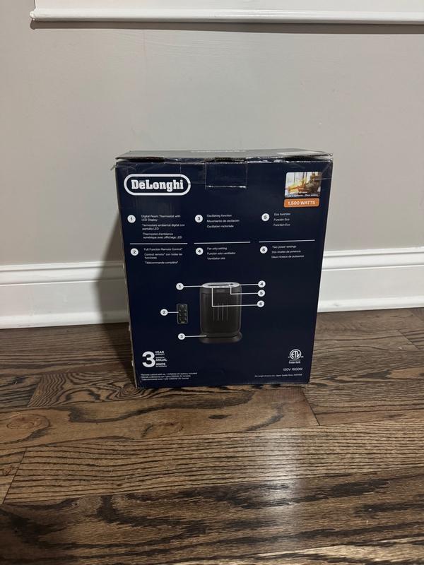 DeLonghi Compact Digital Ceramic Heater HFX41K15L | De'Longhi US