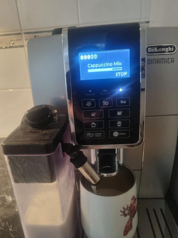 De'Longhi Dinamica Coffee Machine in Black/Silver ECAM35055SB | MYER